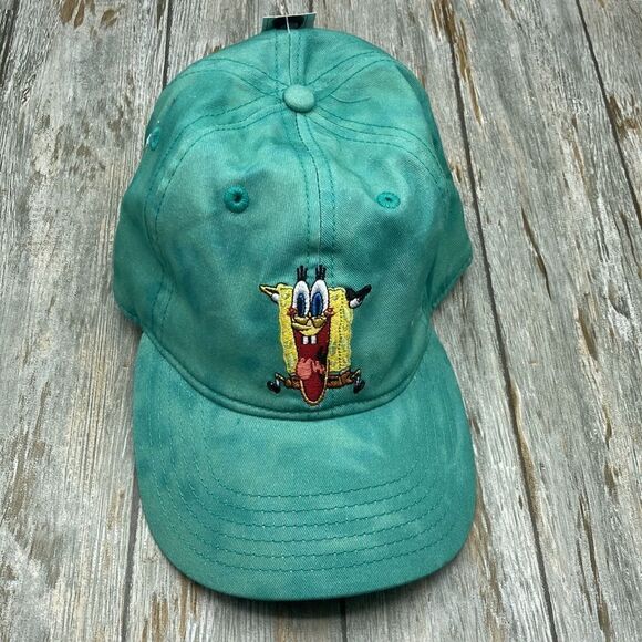 Sponge Bob Square Pants Men's Adjustable Snapback Hat Ball Cap - Picture 1 of 6